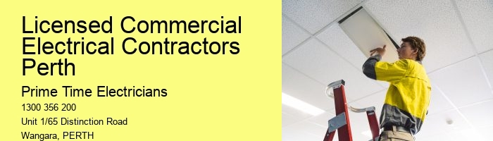 Licensed Commercial Electrical Contractors Perth
