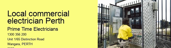Local commercial electrician Perth
