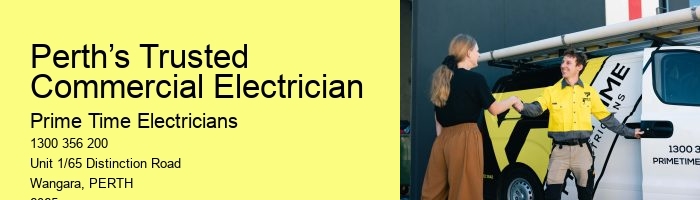 Comprehensive Commercial Electrician Perth Team