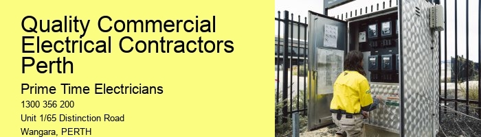 Professional Commercial Electrician Perth Team