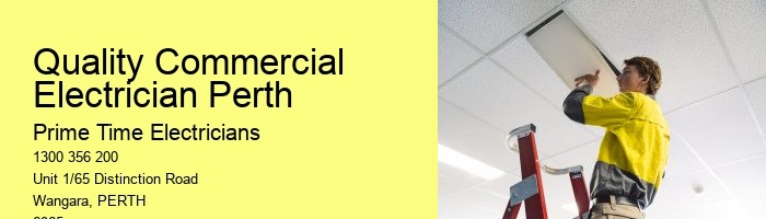 Efficient Commercial Electrician Perth Providers