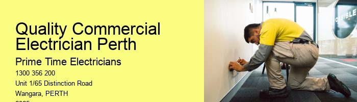 Quality Commercial Electrician Perth Services