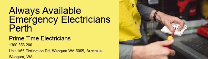 Perth’s Efficient Emergency Electrician