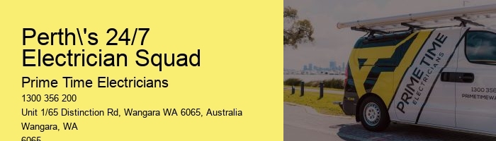 Perth's 24/7 Electrician Squad