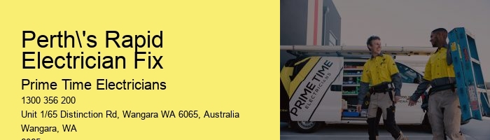 Perth's Rapid Electrician Fix