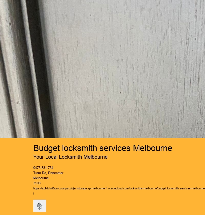Budget locksmith services Melbourne