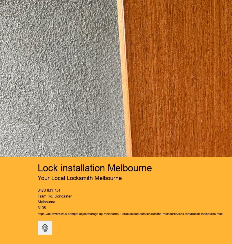 Lock installation Melbourne