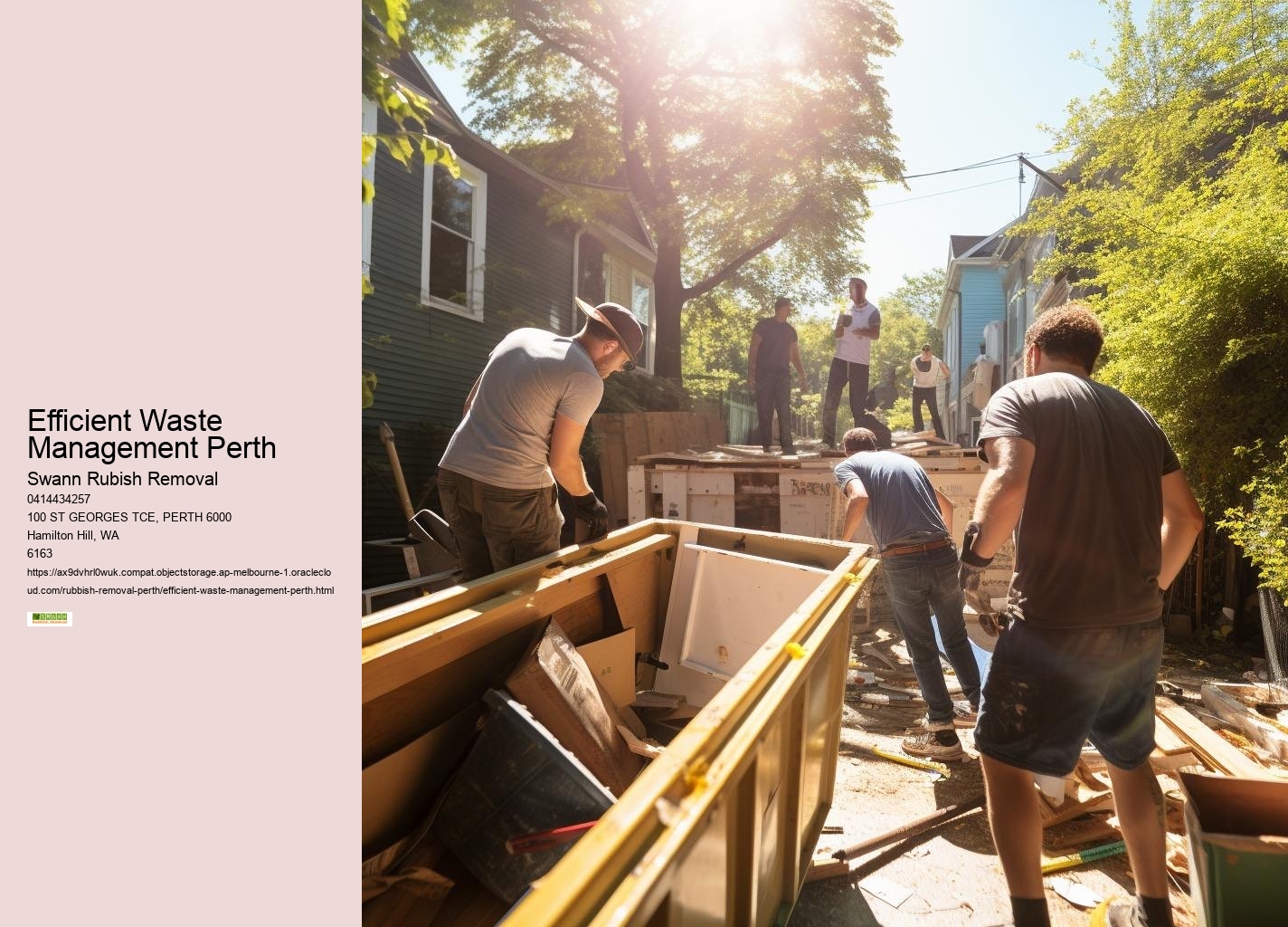Streamlined Rubbish Management Perth